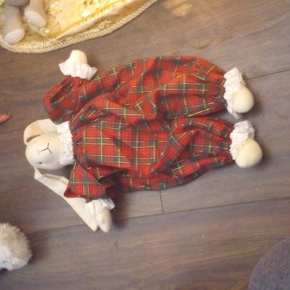 Decorative bunny plush